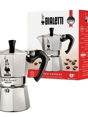 Bialetti Moka Express Iconic Italian Stovetop Espresso Maker-3 Cups